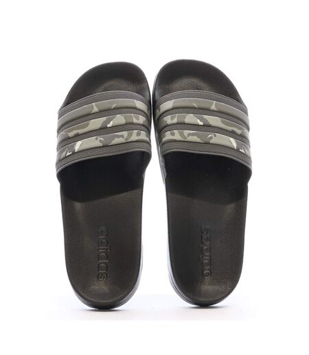 Claquettes Noires/Kaki Homme Adidas Adilette Shower - 40.5