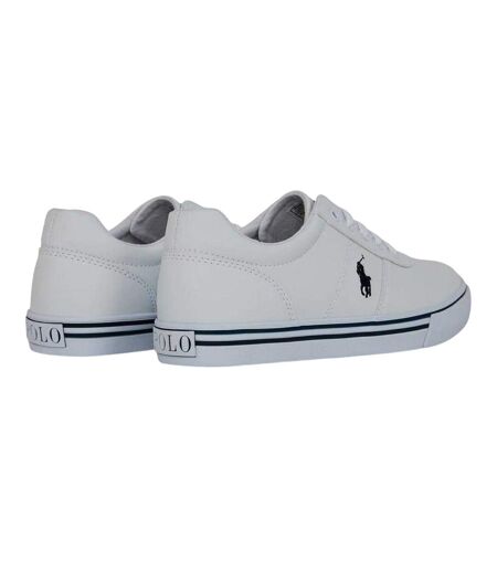 Womens/ladies Hanford Iii Leather Shoes White Navy Ralph Lauren