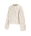Pull Motif/style Imprimé Léopard Femme Beige Gris Biba-3