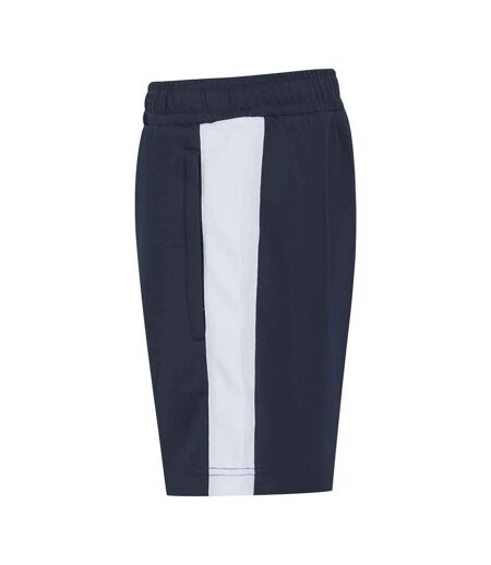 Mens knitted shorts navy/white Finden & Hales