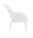 Fauteuil pour table de jardin design Malibu - Blanc