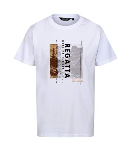 Regatta Mens Cline VII Tree T-Shirt (White)