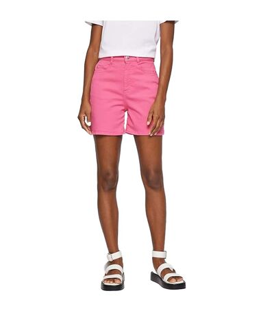 Womens/ladies Denim Shorts Pink Boss