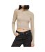 T-shirt Beige Femme Superdry Emb Fitted Top - L