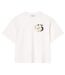 T-shirt Style Fleur Femme Blanc Lacoste-2