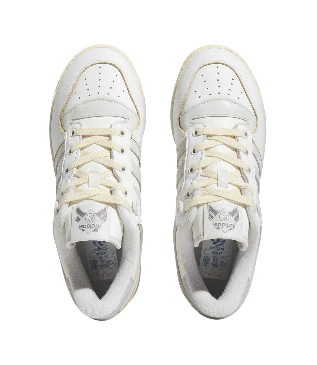Baskets Rivalry Homme Blanc Gris Adidas-4