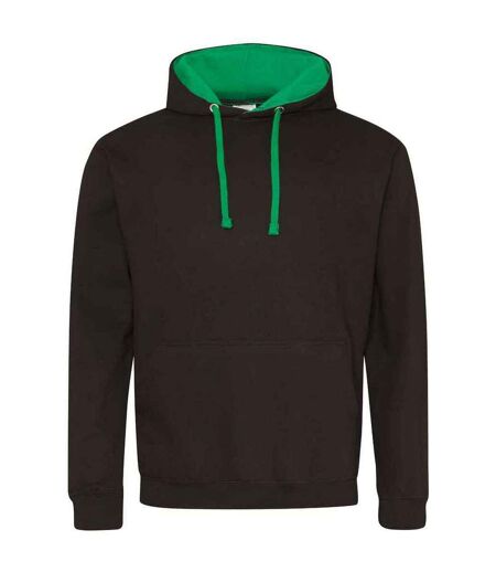 Sweat à capuche varsity femme noir vif / vert kelly Awdis Awdis