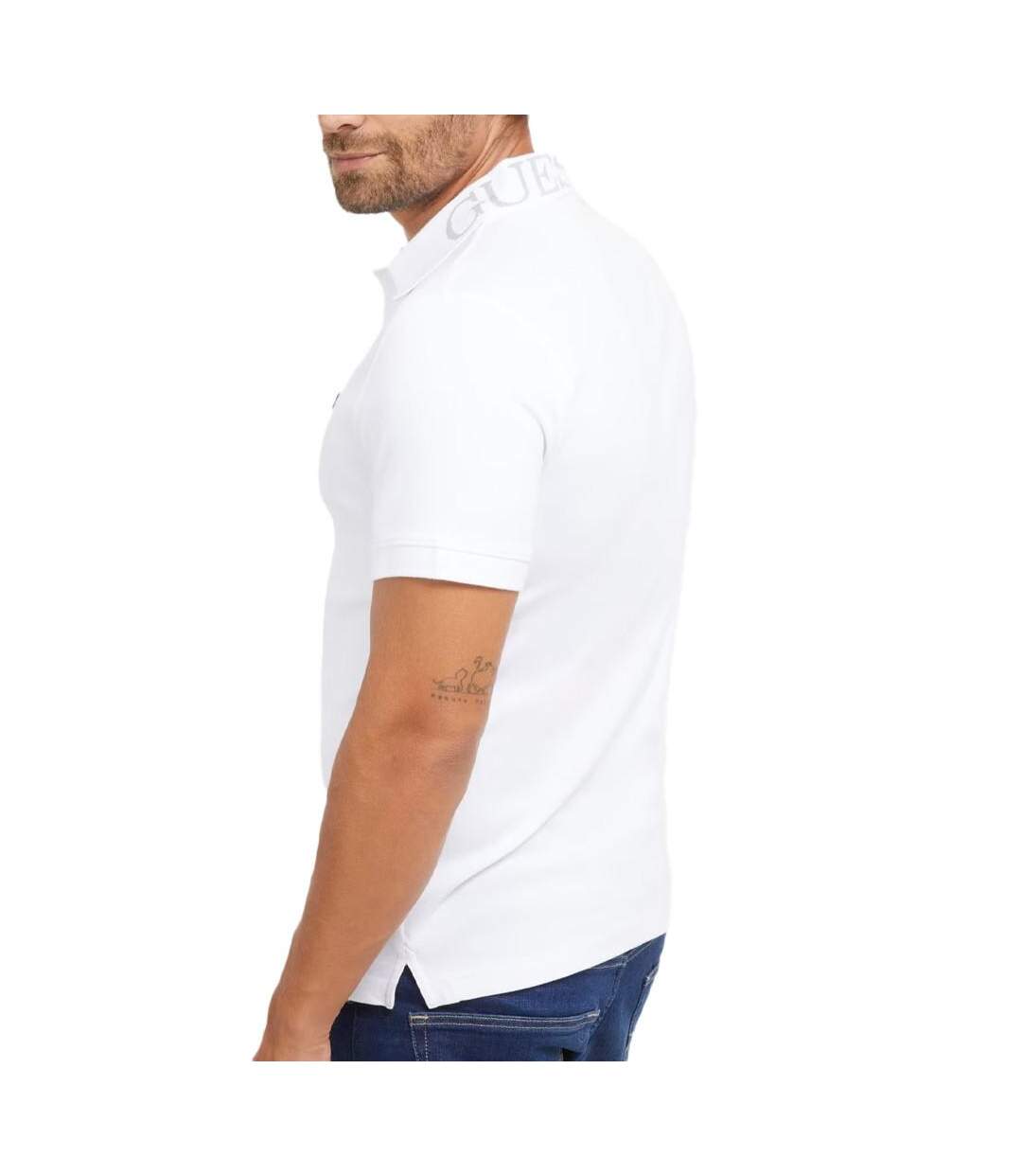 Polo Blanc Homme Guess Nolan - XL-2