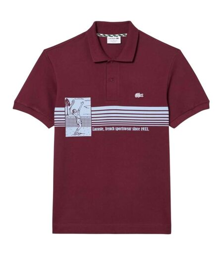 Mens French Made Classic Polo Shirt Red Lacoste