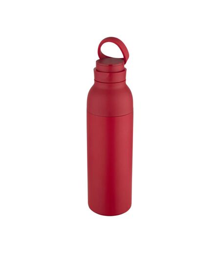 Recycled Stainless Steel Double Wall 650ml Water Bottle One Size Red Floso