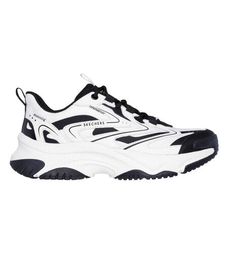 Womens/ladies Moonhiker Logo Trainers White Black Skechers