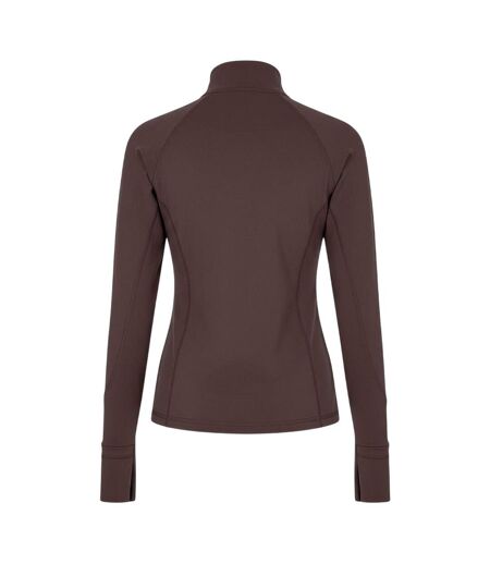 Haut De Survêtement Fitness Core Femme Marron USA Pro