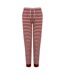 Skinni Fit Pantalon confort à revers pour femmes/femmes (Rouge / blanc) - UTRW7997