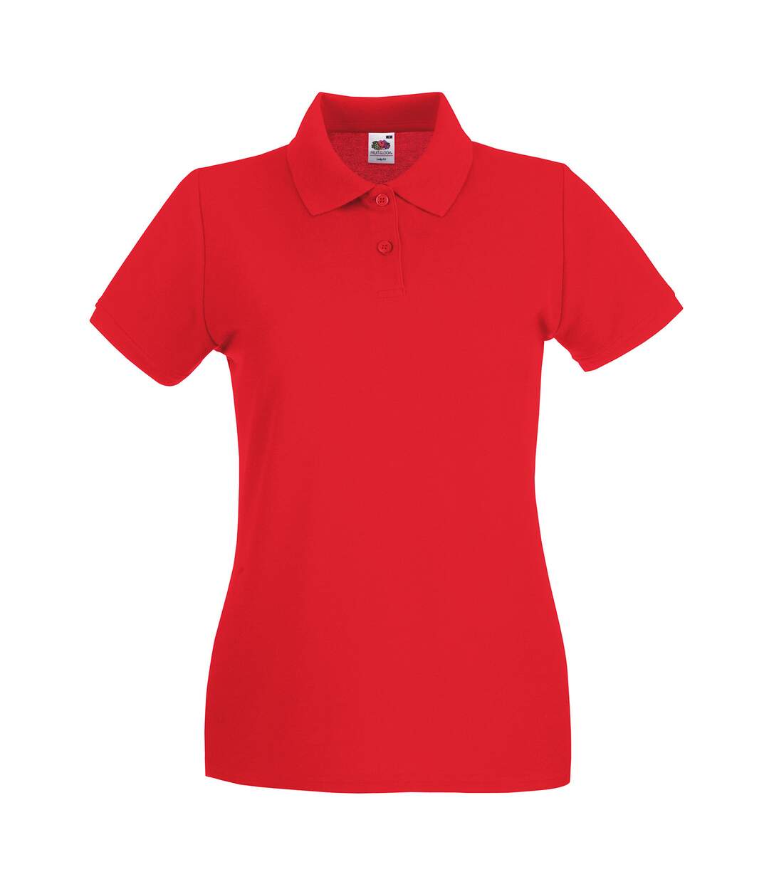 Polo premium femme rouge Fruit of the Loom