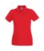 Fruit of the Loom Womens/Ladies Premium Cotton Pique Lady Fit Polo Shirt (Red) - UTPC5713