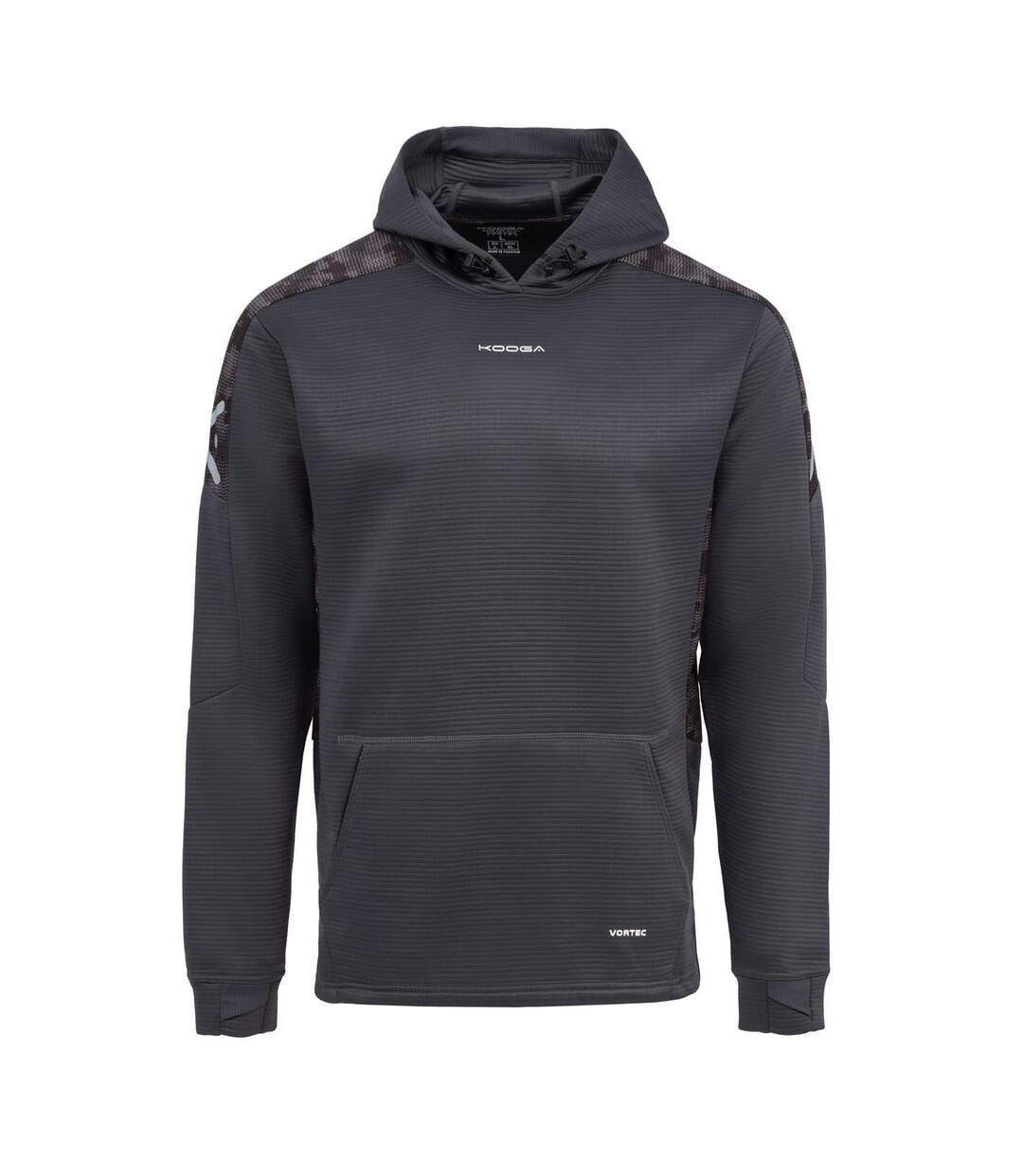 Sweat À Capuche Entraînement Homme Anthracite KooGa-1