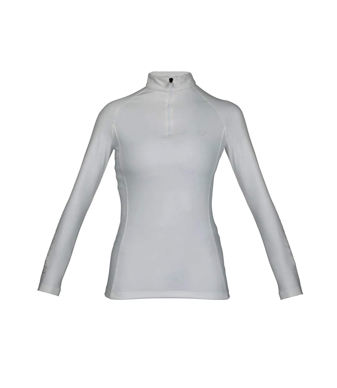 Womens/ladies eltar quarter zip base layer top white Aubrion