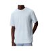 T-Shirt bleu pastel homme calvin klein jeans waffle badge-1