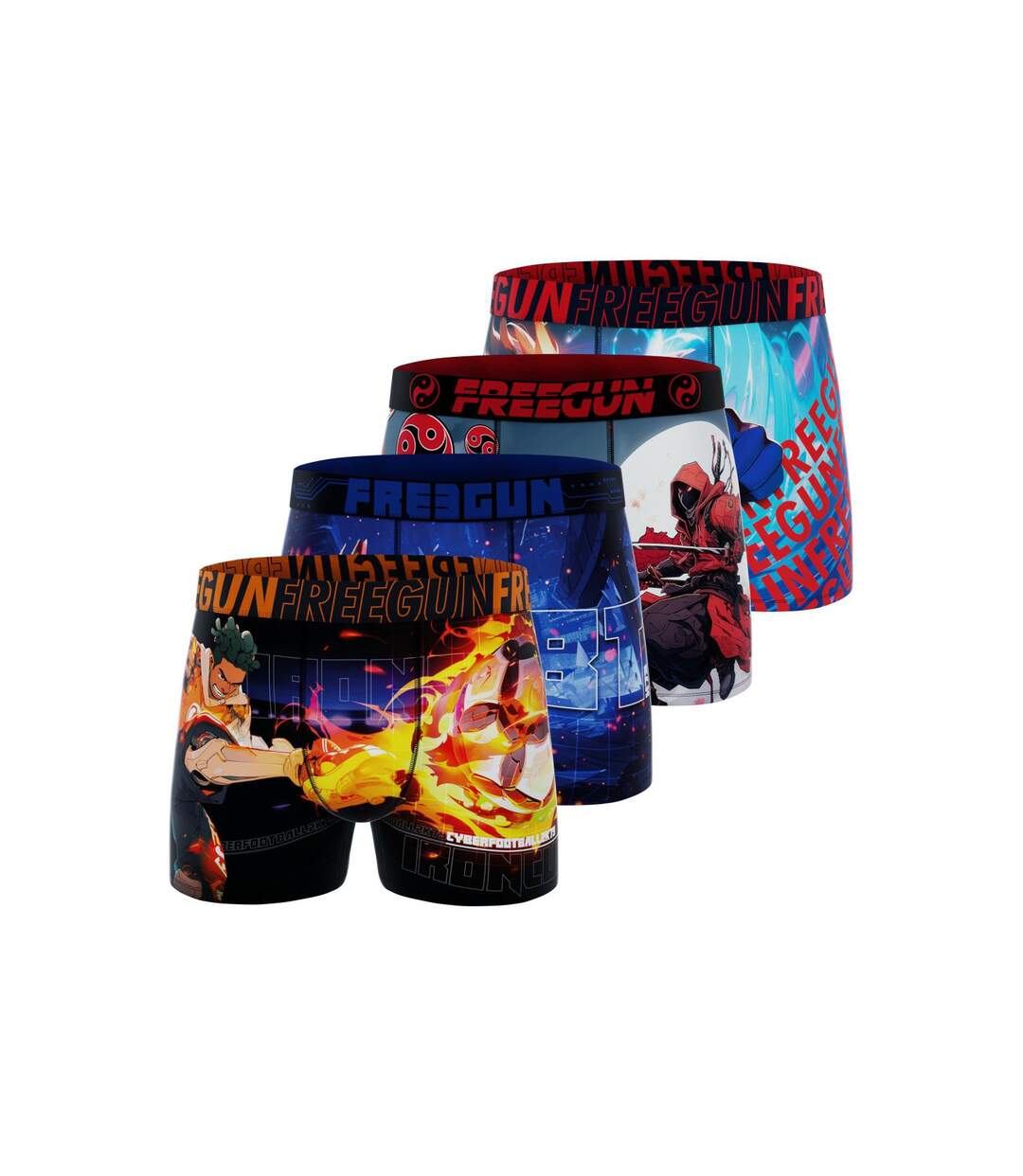 Lot de 4 boxers homme Heroes Power Freegun-1