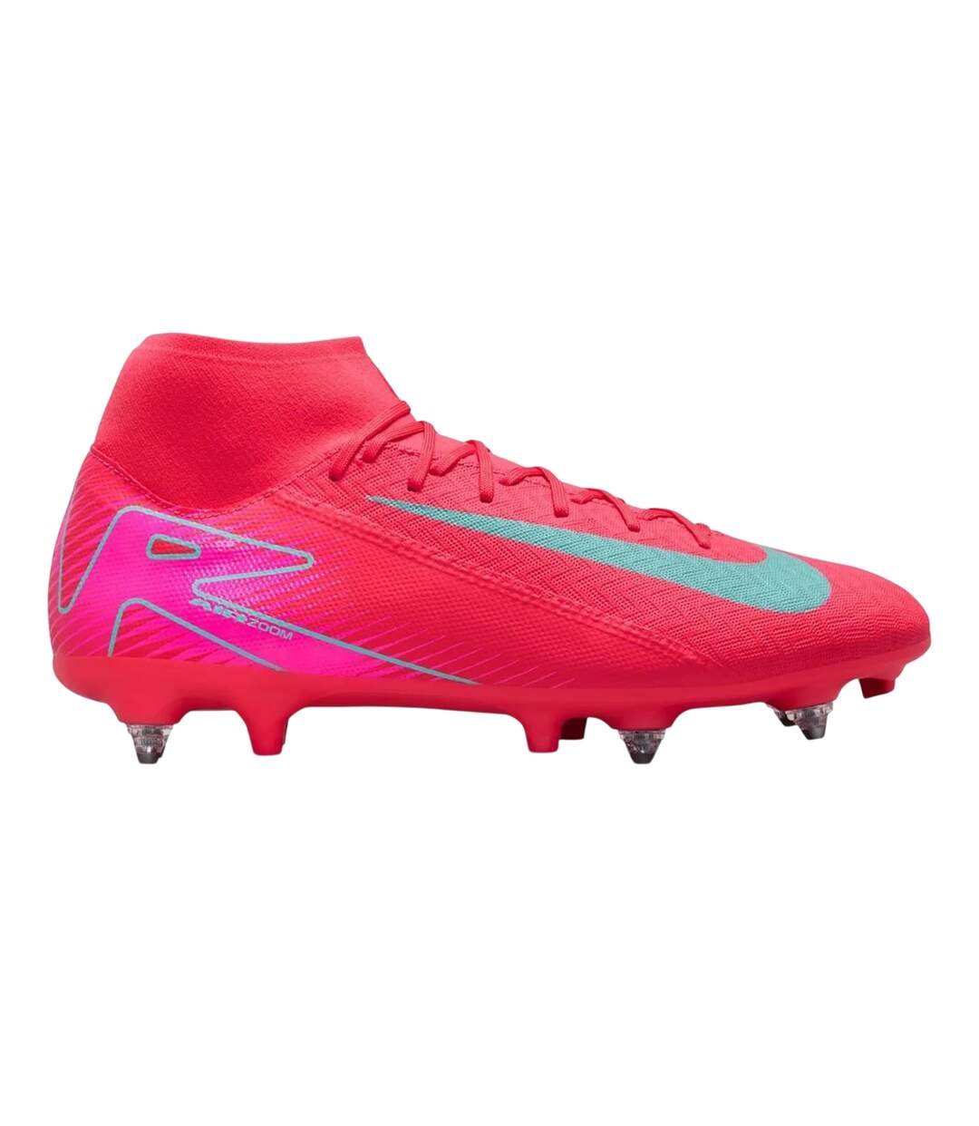 Mens Mercurial Superfly 10 Soft Ground Football Boots Red Green Nike-1