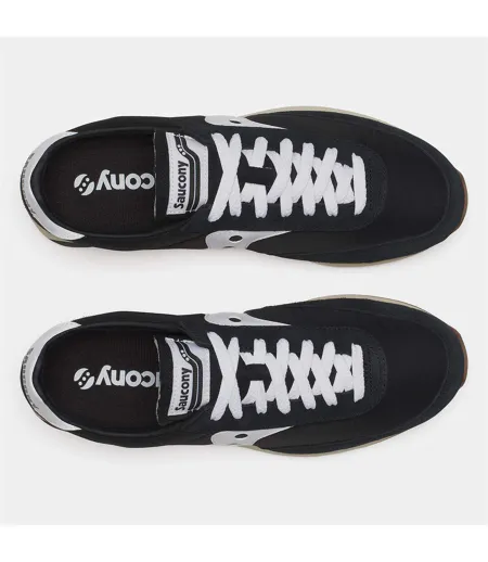 Unisex Adult 80 Suede Trainers Black White Saucony