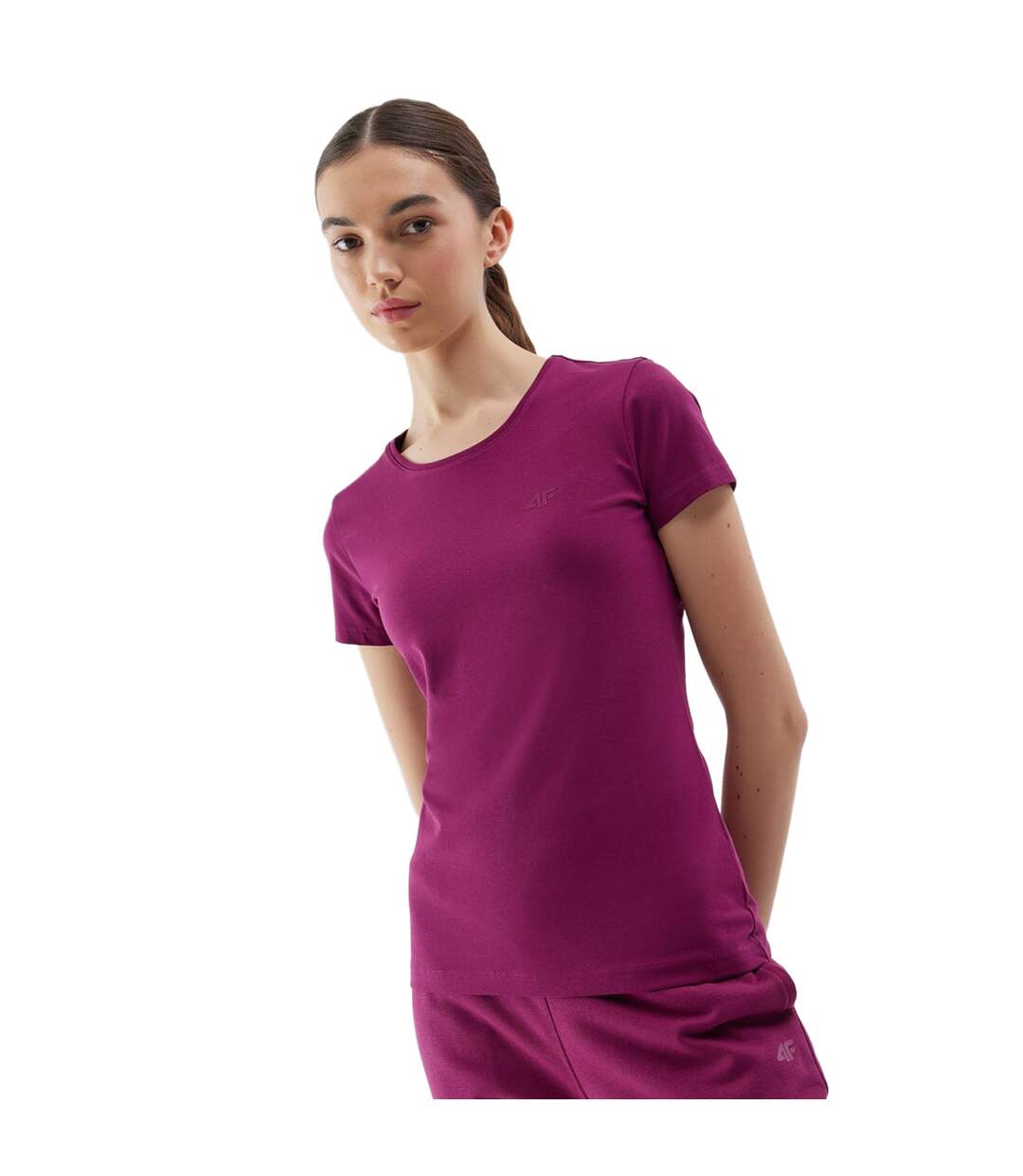 T-shirt Wss24ttshf1161 Femme Violet Clair 4F-1