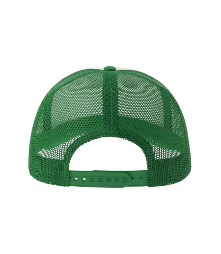 Casquette Trucker Motif/style 5 Panneaux Rapper-s Adulte Blanc Vert Atlantis