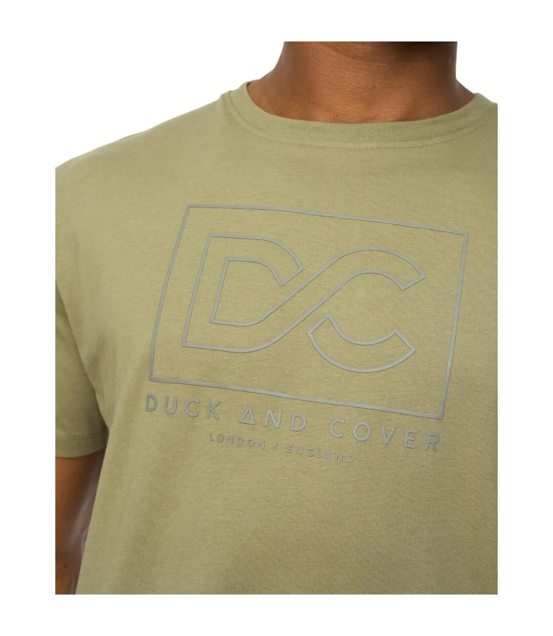Mens Rampmoore T-shirt Olive Duck And Cover-4