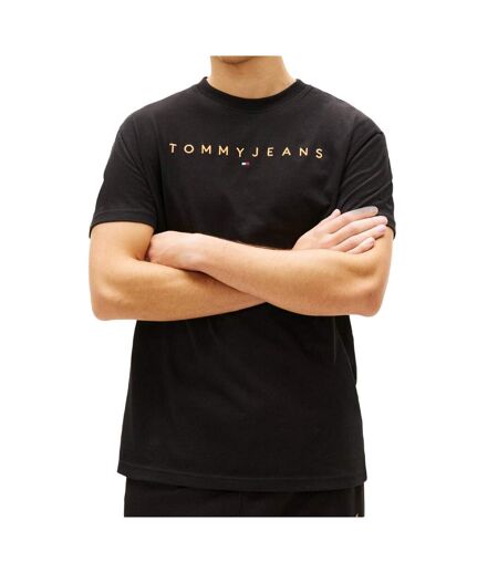 T-Shirt noir homme tommy hilfiger reg linearss