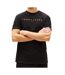 T-Shirt noir homme tommy hilfiger reg linearss-1