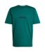 Mens Linear Single Jersey Logo T-shirt Dark Teal Adidas-2