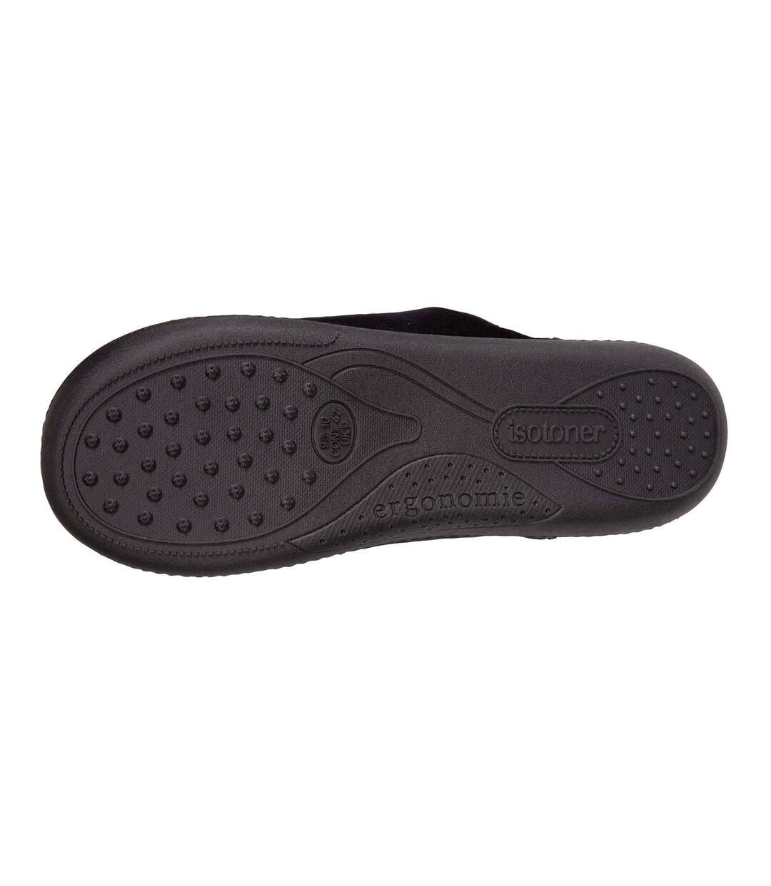 Isotoner Chaussons Mules homme rayures-2