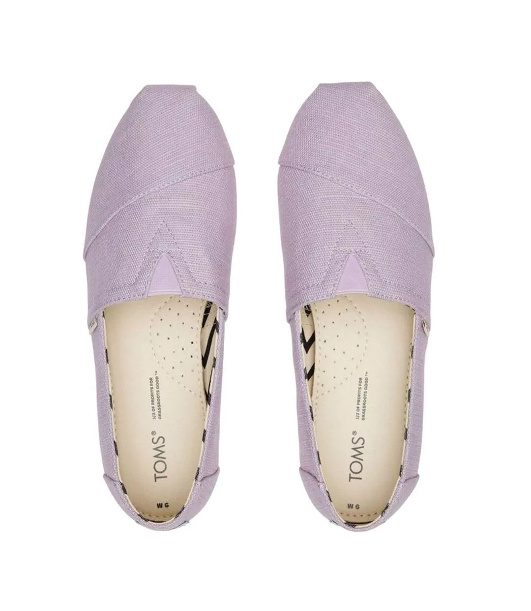 Womens/ladies Alpargata Classic Espadrilles Purple Toms-4
