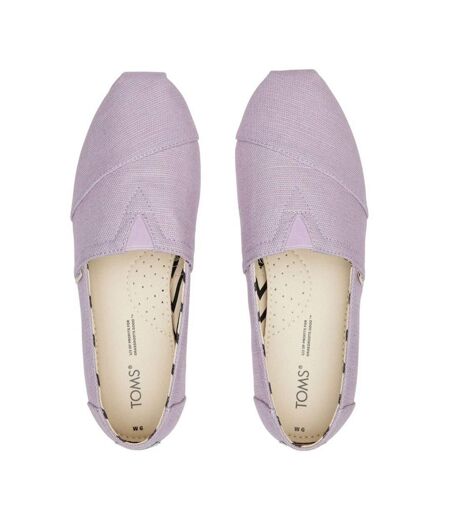 Womens/ladies Alpargata Classic Espadrilles Purple Toms