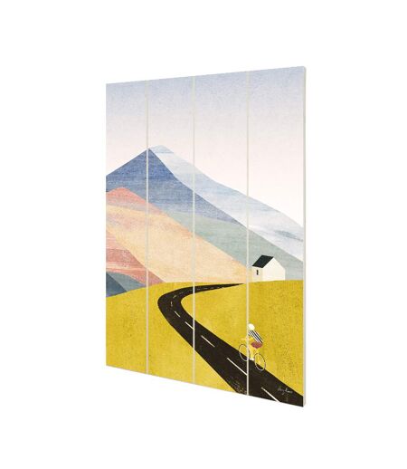 Henry Rivers - Plaque CYCLING HOME (Multicolore) (40 cm x 59 cm) - UTPM6969