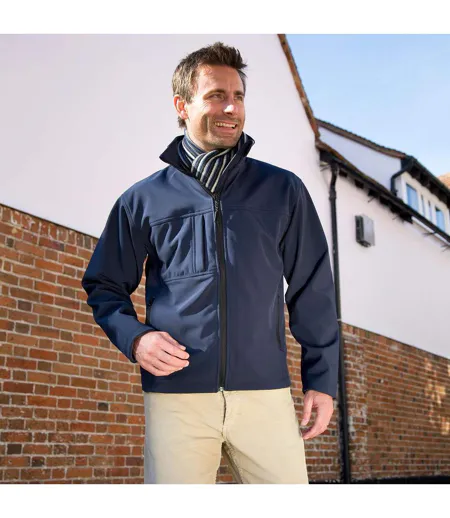 Veste Respirante Classic Softshell Pour Hommes Bleu Marine Result