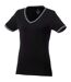 Elevate Womens/Ladies Elbert Pique T-Shirt (Black/Gray Melange/White)