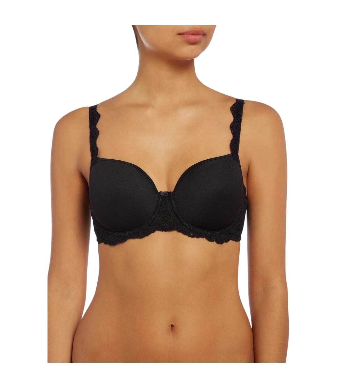 Womens/ladies Amourette Lace Bra Black Triumph-3