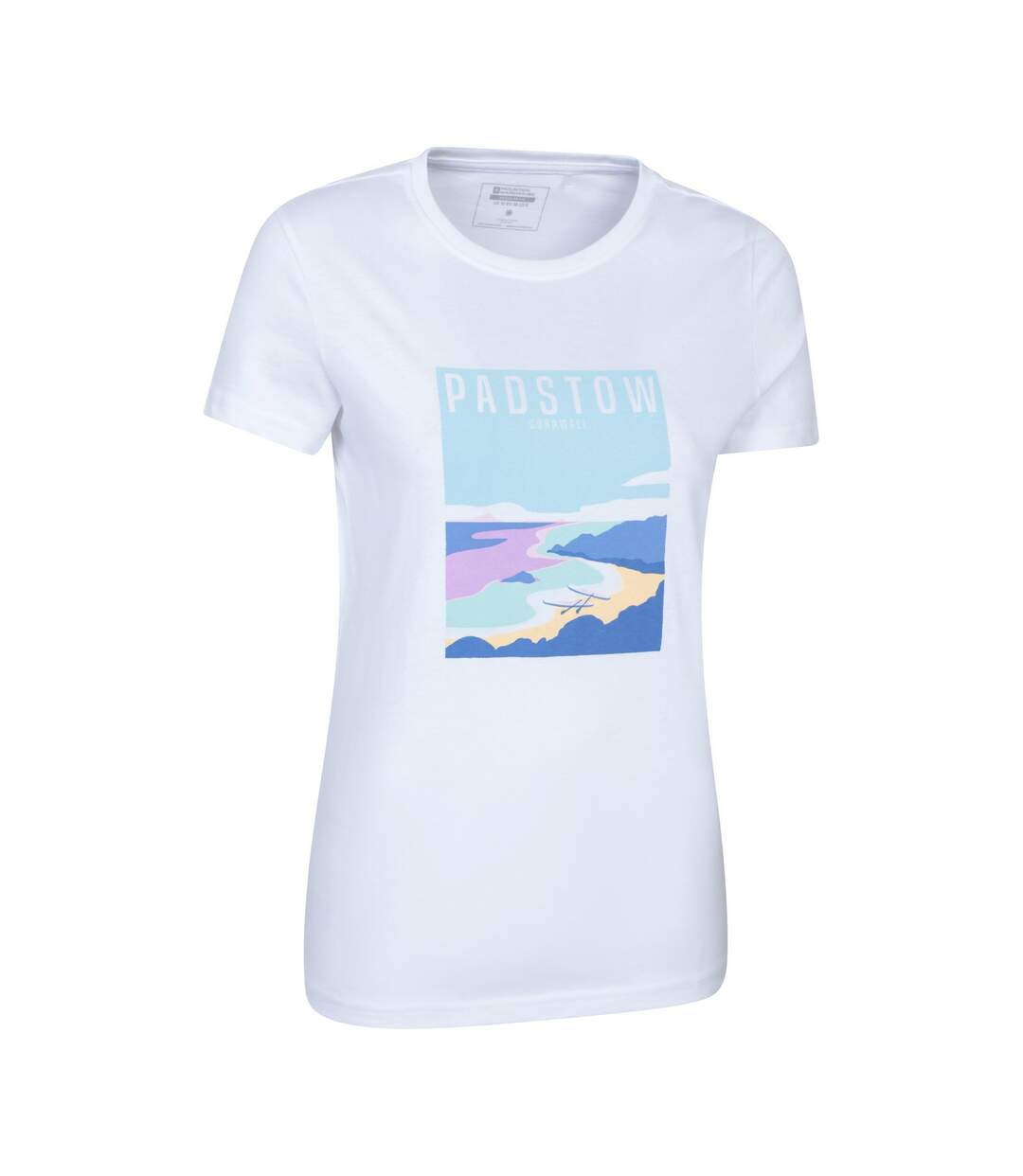 Womens/ladies Padstow Short-sleeved T-shirt White Mountain Warehouse-4