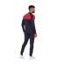 Mens daxton tracksuit navy/red Crosshatch