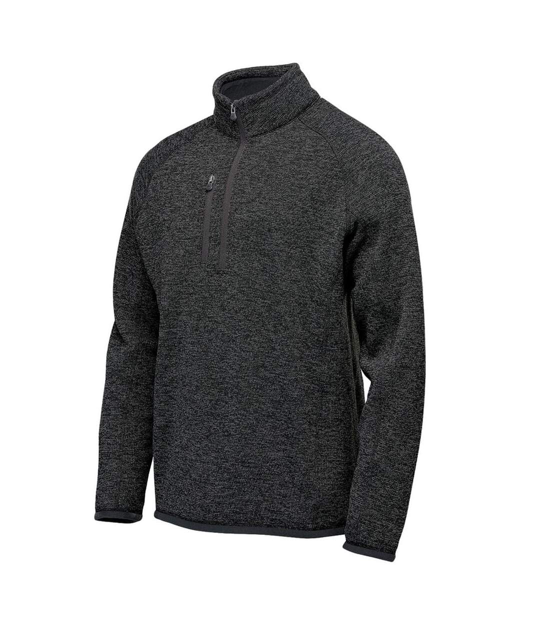 Mens avalanche full zip fleece jacket black heather Stormtech