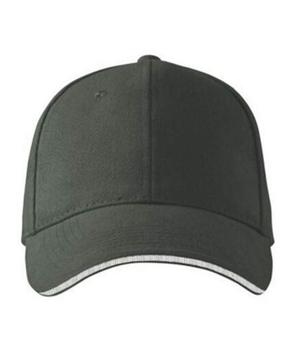 Casquette De Baseball Motif/style 6 Panneaux Gris Malfini