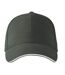 Casquette De Baseball Motif/style 6 Panneaux Gris Malfini-1