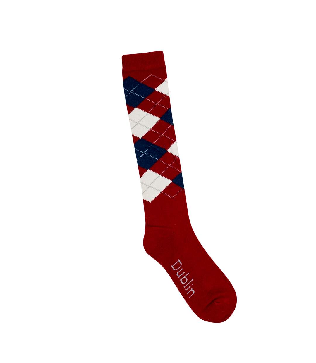 Dublin Unisex Argyle Socks (Red/Navy/White) - UTWB1070-1