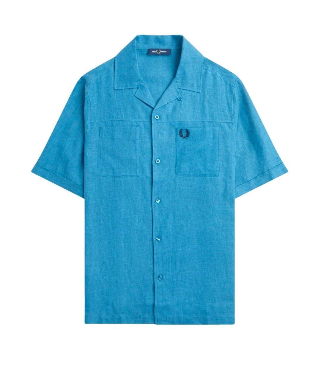 Chemise Runaway Homme Bleu Océan Fred Perry-1