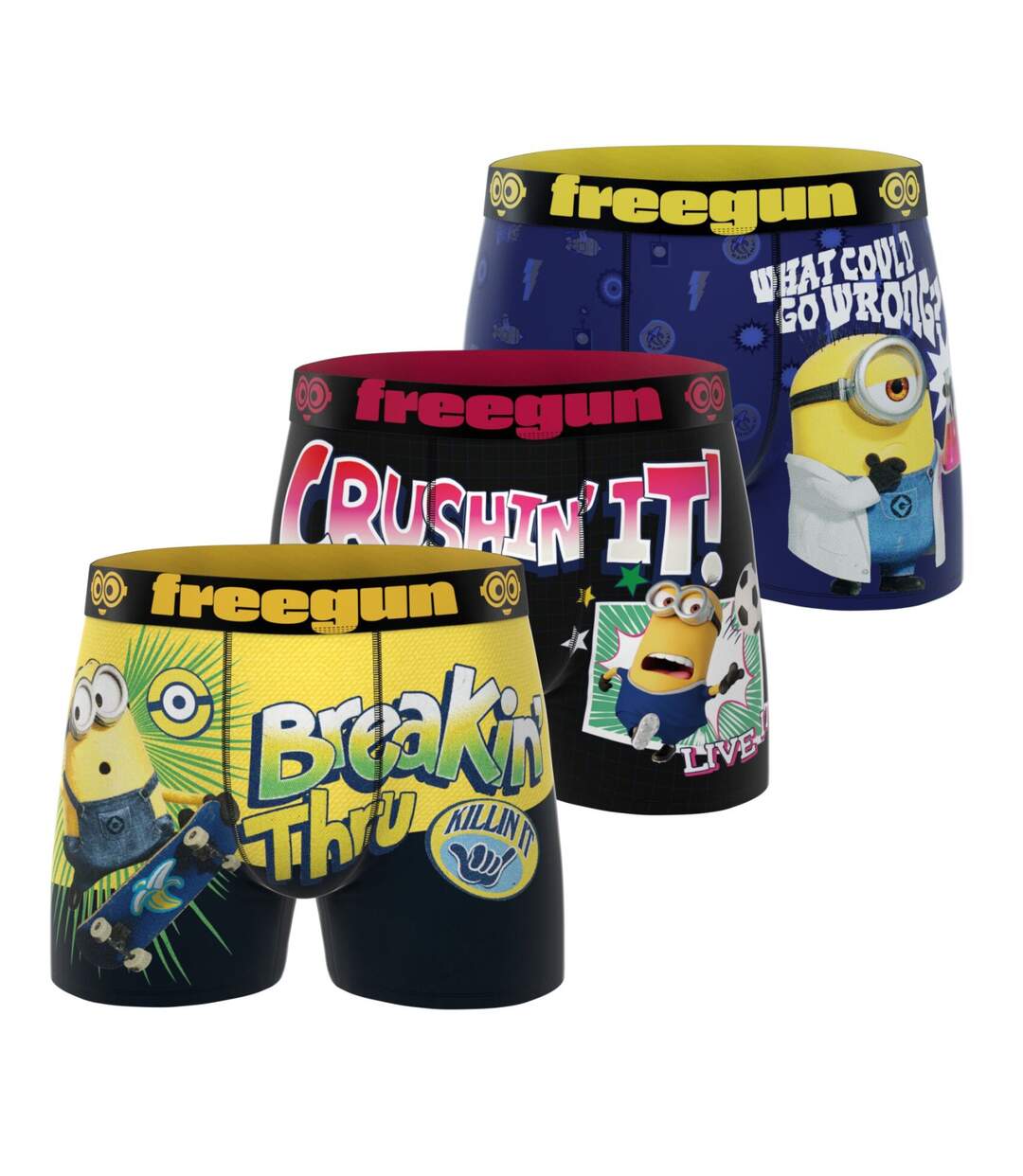 Lot de 3 boxers homme Despicable me Freegun-1
