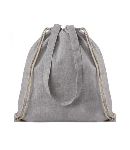 Atlanta Twin Handle Drawstring Bag One Size Grey Melange SOLS