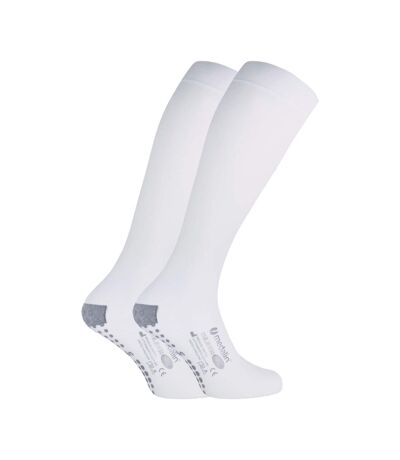 2 Pairs Graduated Compression Below the Knee Stockings with Grips