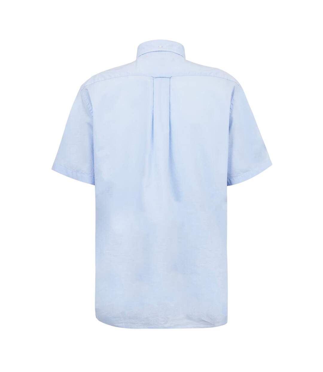 Mens Classic Logo Poplin Short-sleeved Shirt Light Blue Gant-3