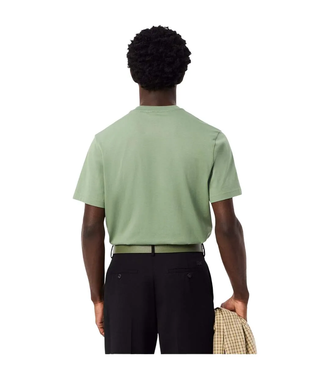 T-shirt Motif/style Logo Brodé Homme Vert De Gris Lacoste-3